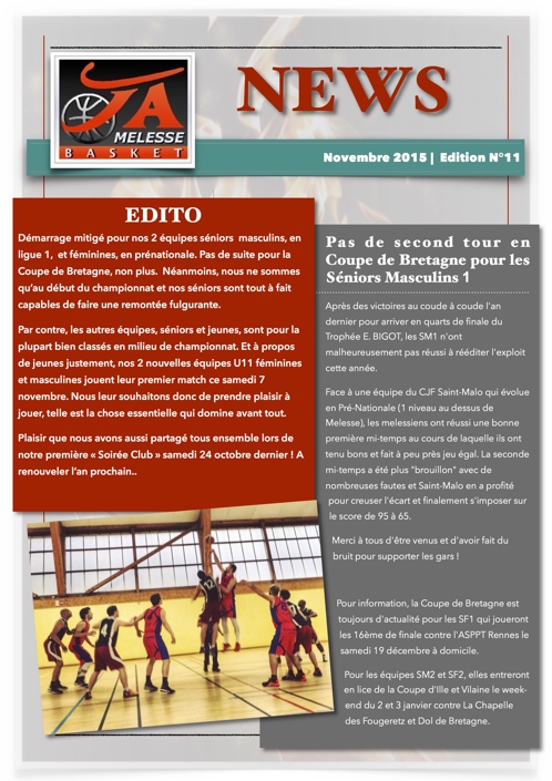 Newsletter Novembre 2015